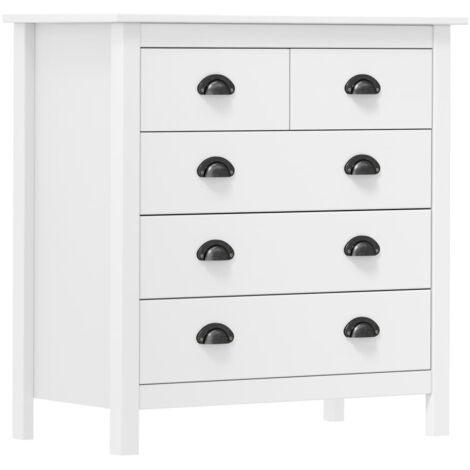 Mesita de noche Hill madera maciza de pino  79x40x80 cm