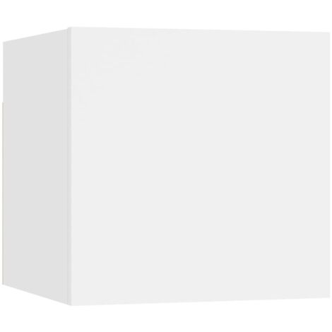 Mesita de noche madera de ingeniería blanca 30,5x30x30 cm vidaXL
