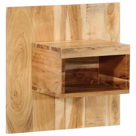 Mesita de noche madera maciza de acacia 50x27x50 cm vidaXL