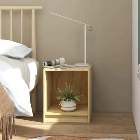 Mesita de noche madera maciza de mango 35,5x33,5x41,5 cm vidaXL