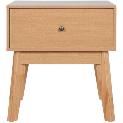 Mesita De Noche Mdf 45X36X49 Natural