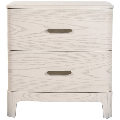 Mesita De Noche Metal Mdf 53X42X56,2 Gris Claro
