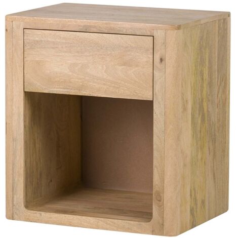 Mesita Madera Mango Marron Felo 55X40X60 Cm