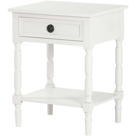 Mesita Mdf Pino Blanco 48X35X66 Cm