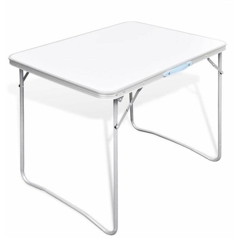 

Mesita plegable para camping con estructura de metal, 80 x 60 cm