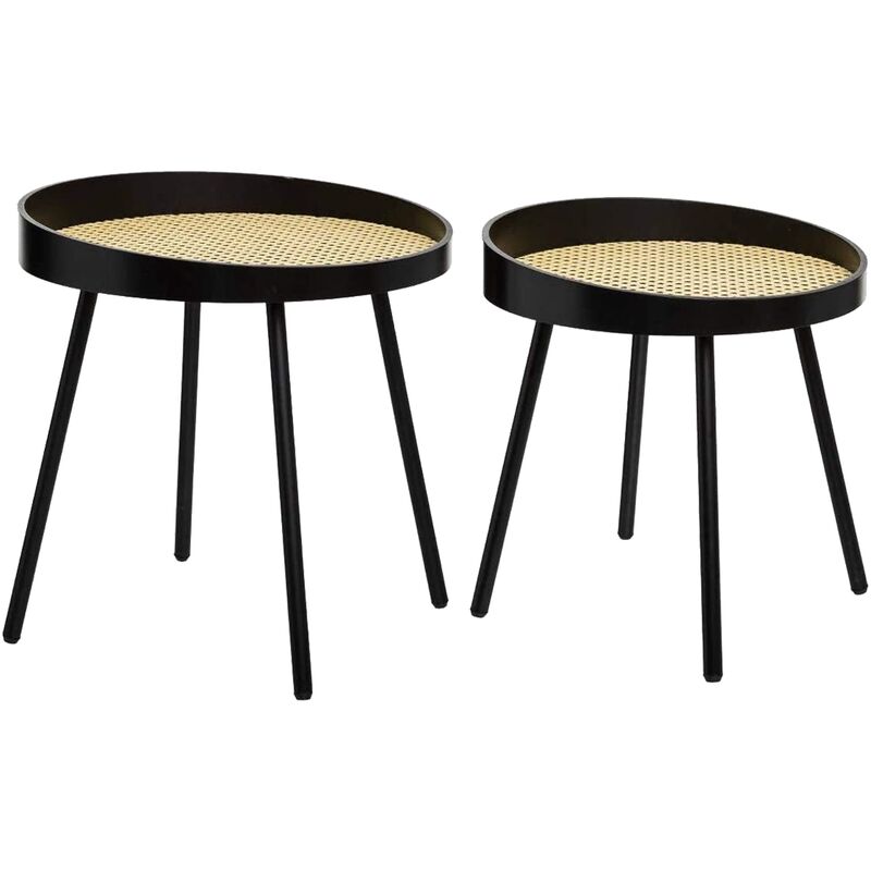 

Mesitas auxiliares de Café mimbre Arty 2 uds