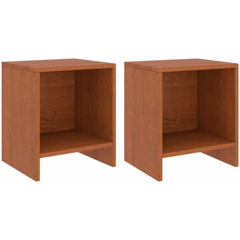 

Mesitas de noche 2 uds madera de pino marron miel 35x30x40 cm