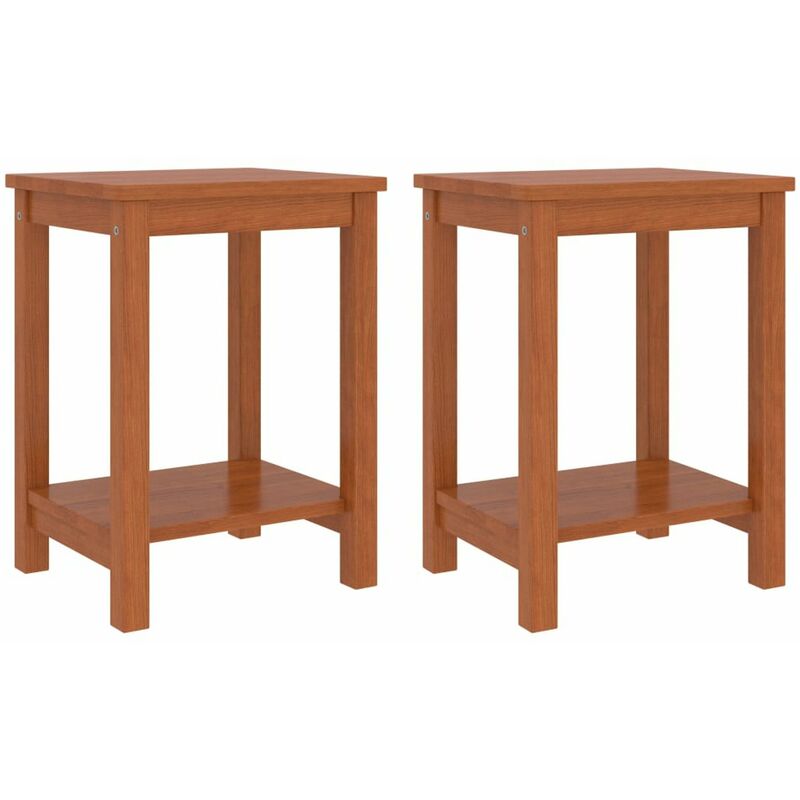 

Mesitas de noche 2 uds madera de pino marron miel 35x30x47 cm