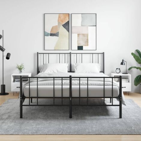 Mesitas de noche 2 uds madera ingeniería blanco 40x35x47,5 cm vidaXL