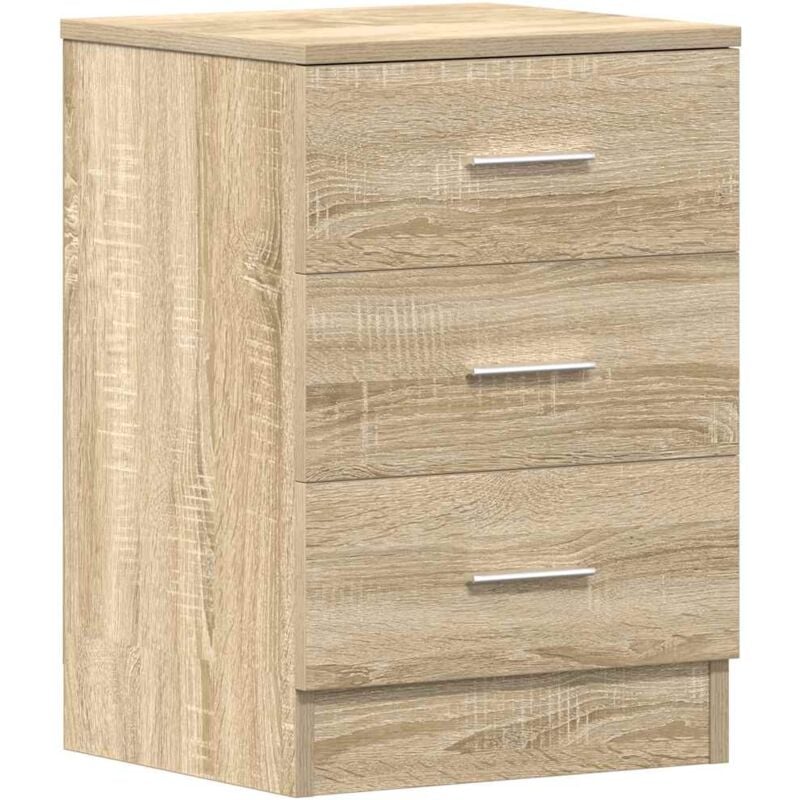 

vidaXL Mesita de Noche de Aglomerado 38x35x56 cm Color Roble Sonoma - Marrón