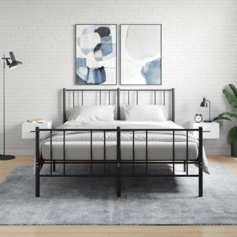 Mesitas de noche de pared 2 uds  35x35x20 cm