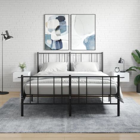 Mesitas de noche de pared 2 uds  35x35x20 cm