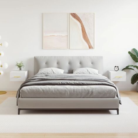Mesitas de noche de pared 2 uds  35x35x20 cm