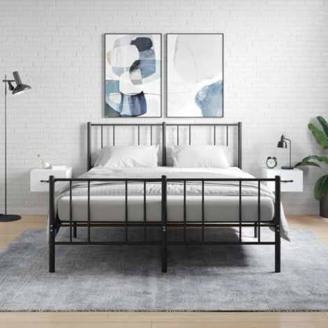 Mesitas de noche de pared 2 uds  35x35x20 cm