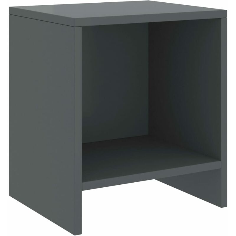 

Mesitas de noche madera maciza de pino gris oscuro 35x30x40cm