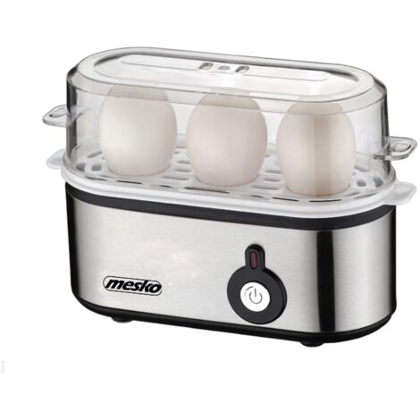 MESKO MS 4485 HERVIDOR DE HUEVOS 3 HUEVO (S) 210 W NEGRO, PLATEADO, TRANSPARENTE