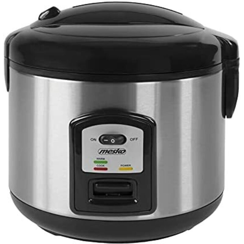 Mesko MS6411 Elektrischer Reiskocher 1,5 Liter Dampfgarer Reiskocher, Warmhalten, Reis kochen, Sushi, 8-10 Portionen, Dampfgaren, Antihaft,