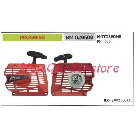 Messa in moto PROGREEN motore motosega PG 6020 029600