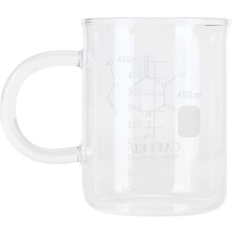 Messbecher aus Borosilikatglas mit Henkel für Kaffee und Tee
