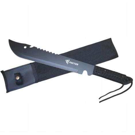 AUTRES MESSER MACHETE SCHWERT XXL 50CM Full Tang 420 EDELSTAHL + SÄGE + ABDECKUNG