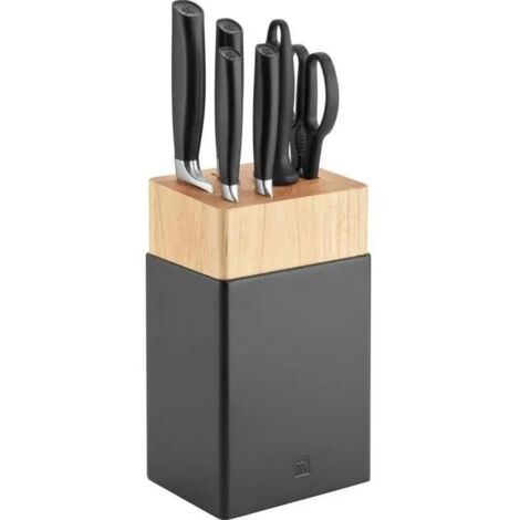 Messerblockset Schwarz All  Star 7teilig