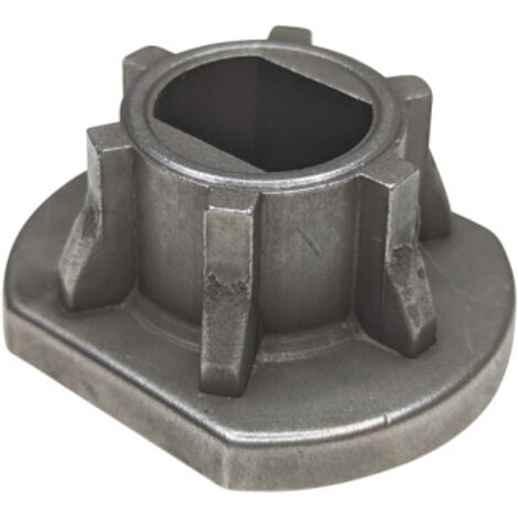Messerflansch Messerhalter Flansch Messeraufnahme 16,5x12 Ø für Akku-Rasenmäher uvm.