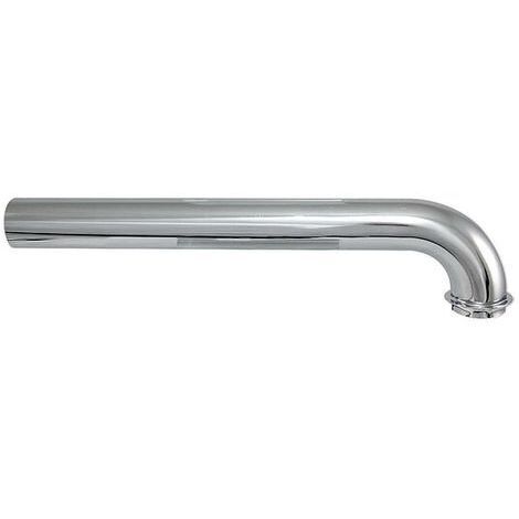 Messing-Abgangsbogen 90° für Siphon DN 32 (1 1/4'') - Länge 290 mm - verchromt