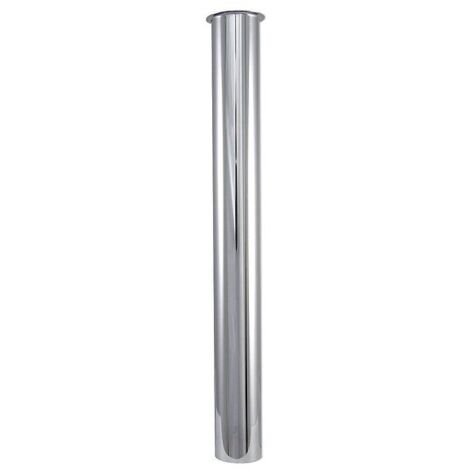 Messing-Bördelrohr - Tauchrohr - für Siphon DN 32 (1 1/4'') - Länge 295 mm - verchromt