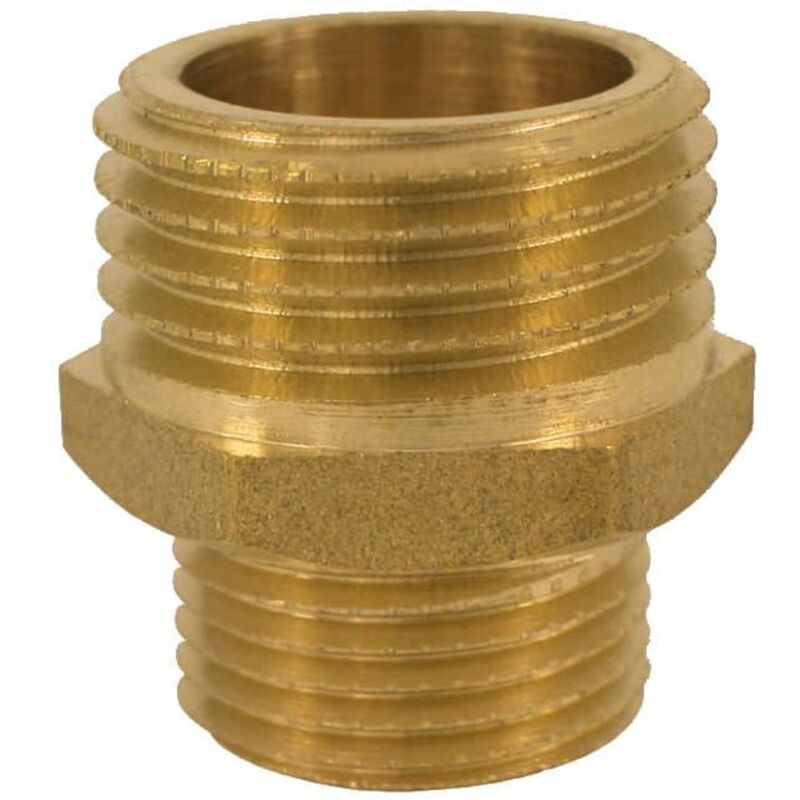 Klasebo® Messingfitting, Doppelnippel, Gewindefitting, 1" Ag X 3/8" Ag