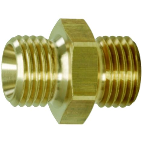 Messing-Doppelnippel, G1/2"AG