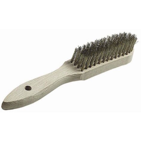 Messing Drahtbürste 3-reihig 0,30 mm Draht