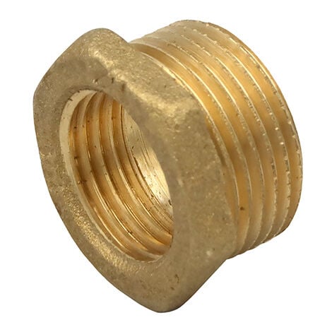 GENERAL FITTINGS Messing Fitting Reduzierstück 1/2" IG auf 3/4" AG Reduzierung