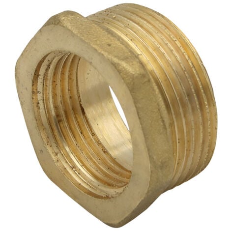 GENERAL FITTINGS Messing Fitting Reduzierstück 1" IG auf 1 1/4" AG Reduzierung Gewinde