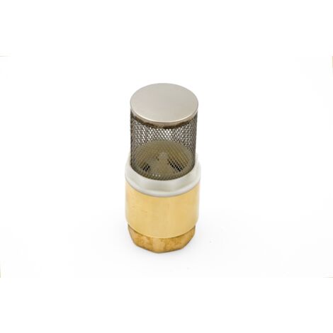 Messing Fußventil DN25 1 Zoll Saugfilter Saugkorb Ansaugfilter