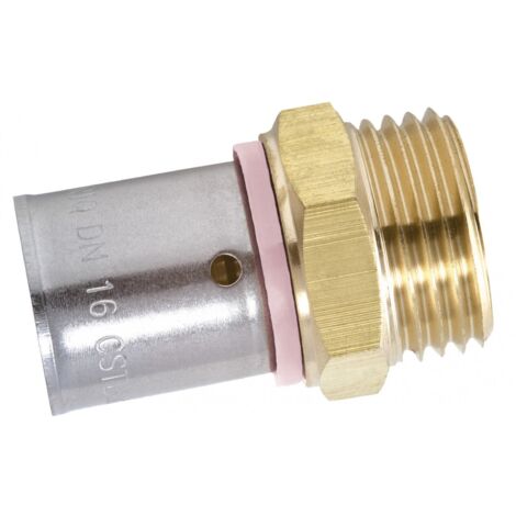 Messing gerade Quetschverschraubung M 12 x 17 für Rohr in pro QUICK PLOMBERIE