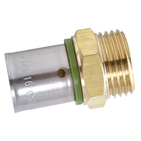 Messing gerade Quetschverschraubung M 15 x 21 für Rohr in pro QUICK PLOMBERIE