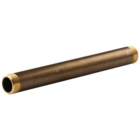Messing Gewinde-Fitting Distanz Doppelnippel 1"-1" L=300mm, schwere Ausführung