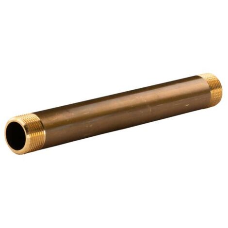 Messing Gewinde-Fitting Distanz Doppelnippel 3/4"- 3/4 L=200mm, schwere Ausführung