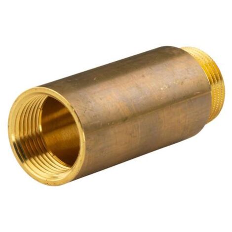 Messing Gewinde-Fitting HahnverlängerungIG/AG 1" (DN 25) Länge 80 mm- schwere Ausführung