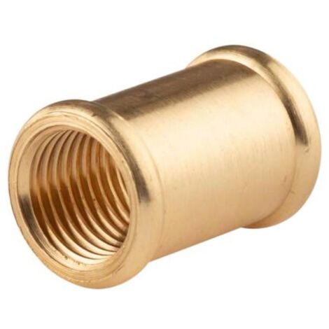 Messing Gewinde-Fitting Muffe 1/4"IG - 1/4"IG (DN 8) - schwere Ausführung
