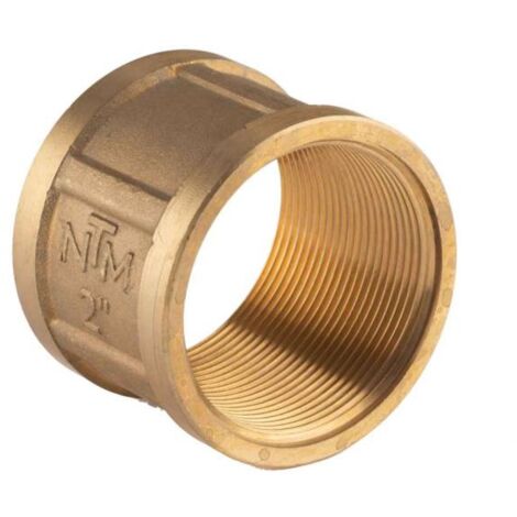 Messing Gewinde-Fitting Muffe 2" IG - 2" IG (DN 50) - schwere Ausführung