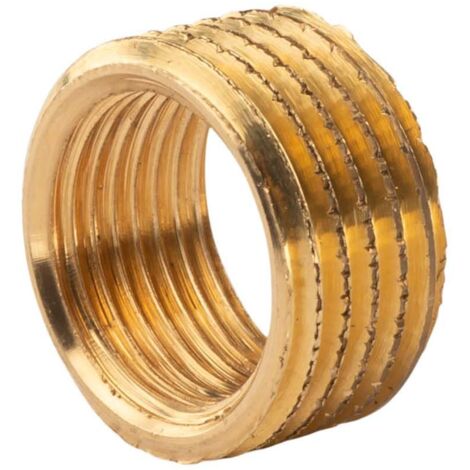 Messing Gewinde-Fitting Reduzierring 3/8" IG (DN10) - 1/2" AG (DN15), schwere Ausführung