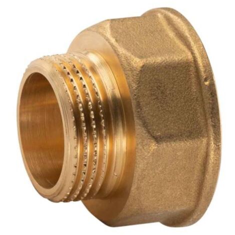 Messing Gewinde-Fitting Reduzierstück 1 1/4"IG - 1"AG, schwere Ausführung