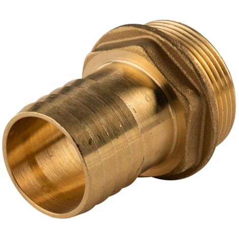 Messing Gewinde-Fitting Schlauchanschluss1 1/2" AG (DN 40) Länge 40 mm - schwere Ausführung