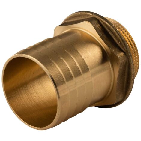 Messing Gewinde-Fitting Schlauchanschluss1 1/2" AG (DN 40) Länge 50 mm - schwere Ausführung