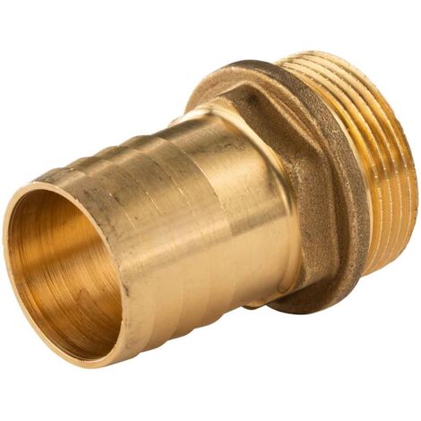 Messing Gewinde-Fitting Schlauchanschluss1 1/4" AG (DN 32) Länge 35 mm - schwere Ausführung