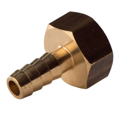Messing Gewinde-Fitting Schlauchanschluss1/2" IG (DN 15) Länge 15 mm - schwere Ausführung