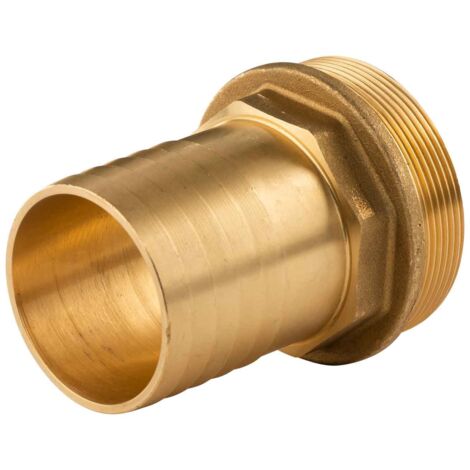 Messing Gewinde-Fitting Schlauchanschluss2 1/2" AG (DN 65) Länge 60 mm - schwere Ausführung