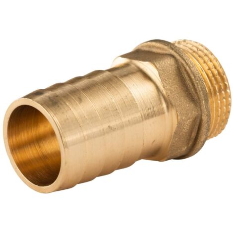 Messing Gewinde-Fitting Schlauchanschluss3/4" AG (DN 20) Länge 25 mm - schwere Ausführung