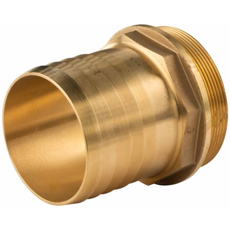 Messing Gewinde-Fitting Schlauchanschluss3" AG (DN 80) Länge 80 mm- schwere Ausführung
